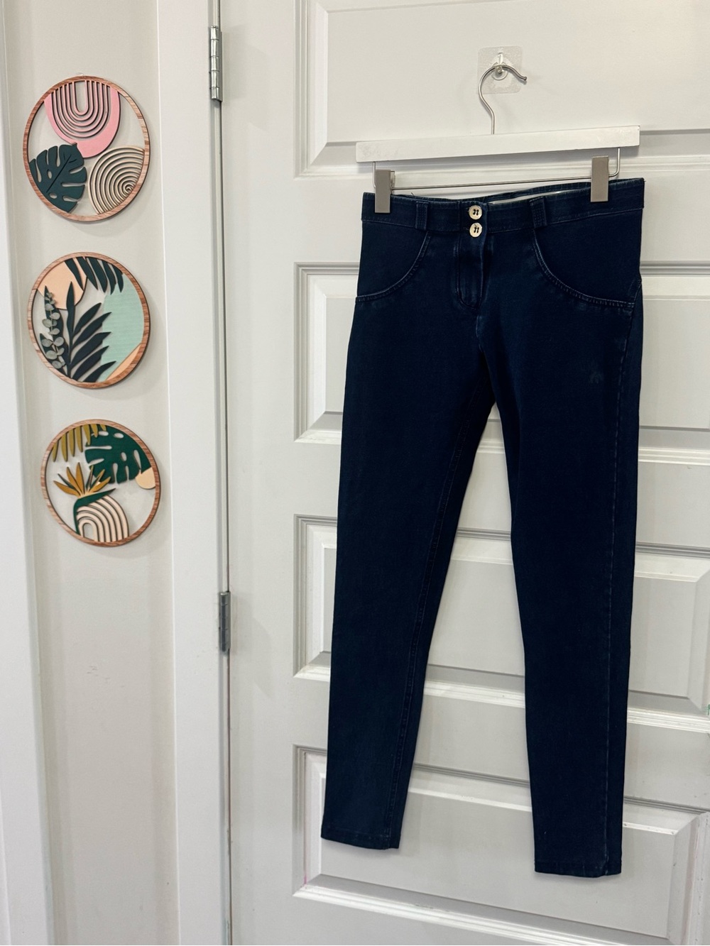 Freddy Dark Blue mid-Rise Skinny Jeans